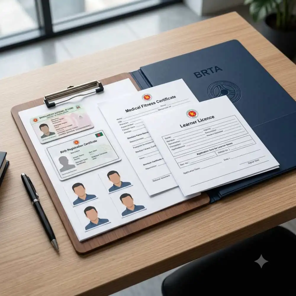 Documents Required for BRTA Learner Licence